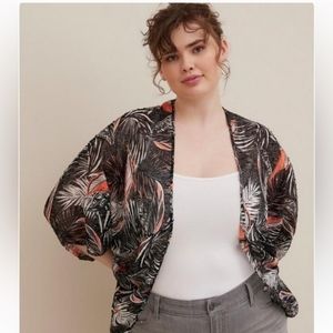 Torrid palm kimono